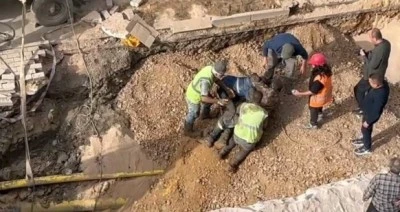 Göçükte Kalan İşçiyi Arkadaşları Kurtardı