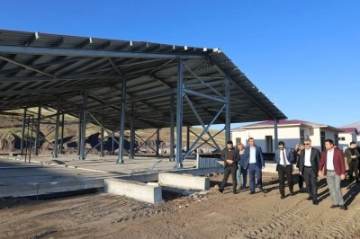 G&uuml;roymak&rsquo;ta "Hayvan Pazarı ve Mezbahanesi" projesi devam ediyor