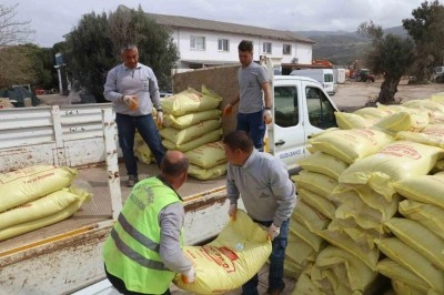Güzelbahçe Belediyesi çiftçiye desteği sürdürüyor
