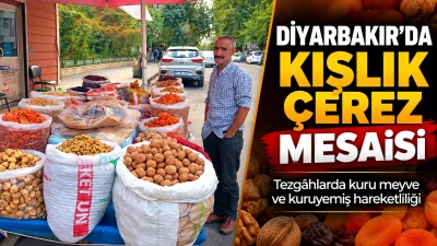 Diyarbakır&rsquo;da Kuru meyve ve &ccedil;erez tezg&acirc;hları doldu