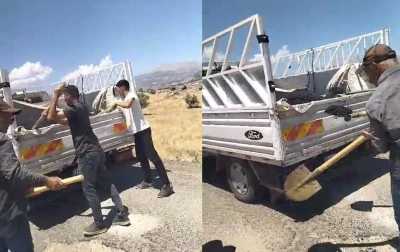 &Ccedil;ermik&rsquo;te Mahalleli El Ele Verdi: Yolları Kendi İmk&acirc;nlarıyla Yaptılar
