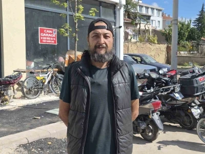 Hırsızların &ccedil;aldığı motosiklet nedeniyle tamirci mağdur oldu