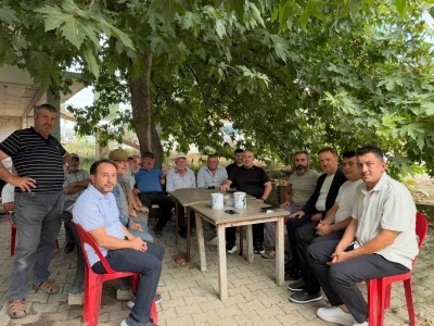 İl Başkanı Yıldırım k&ouml;ylerde vatandaşlarla buluştu