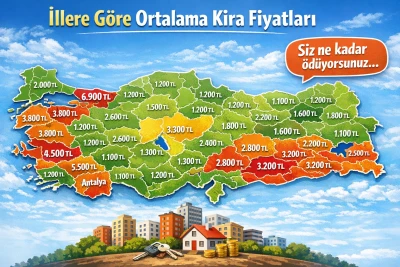 İllere G&ouml;re Ortalama Kira Fiyatları A&ccedil;ıklandı: Diyarbakır Ka&ccedil;ıncı Sırada Yer Aldı