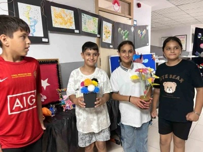 İskenderun’da özel eğitim öğrencilerinin geri dönüşüm sergisi açıldı