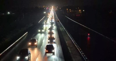 İstanbul’a dönüş: Tekirdağ’da trafik yoğunluğu