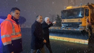 İstanbul Valiliği’nden karla mücadele denetimi
