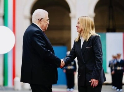 İtalya Başbakanı Meloni, Roma'da Filistin Devlet Başkanı Abbas ile görüştü