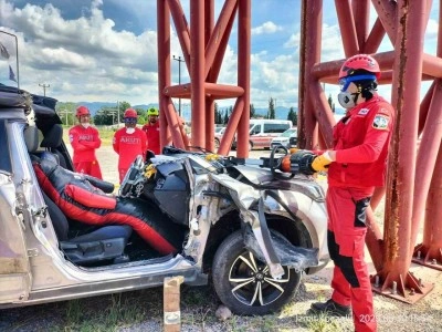 İtfaiyeden AKUT’a eğitim desteği