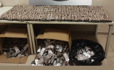 Binlerce uyuşturucu nitelikli hap ele geçirildi