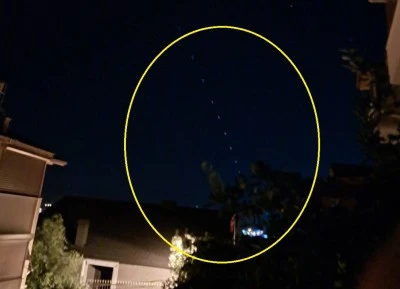 İzmir Dikili Semalarında Starlink Uyduları Görüldü