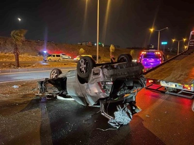 Otomobilin takla attı: 1 ağır yaralı