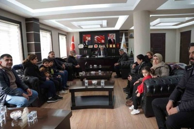 Kahtalı Mıçe’nin ailesinden Kahta Belediyesi’ne teşekkür ziyareti