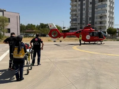 Kalp Krizi Geçiren 81 Yaşındaki Hasta Helikopterle Hayata Tutundu 