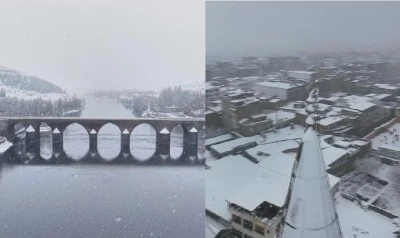 Kar Altındaki Diyarbakır B&uuml;y&uuml;ledi