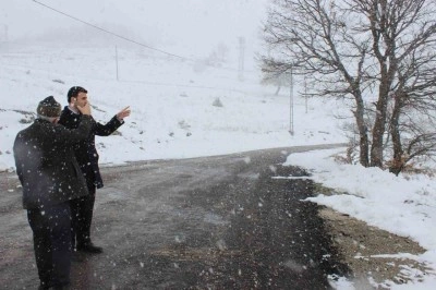 Kar yağışından etkilenen alanlara geniş çaplı inceleme