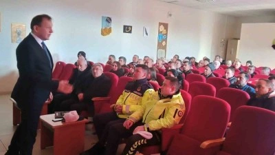 Karacasu’da okul servis araçları için güvenlik toplantısı düzenlendi