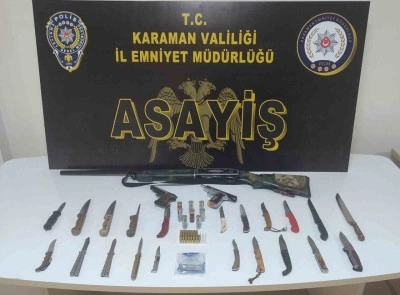 Karaman’da asayiş uygulaması: 5 tutuklama