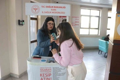 Kars’ta sigarayı bırakma günü etkinliği