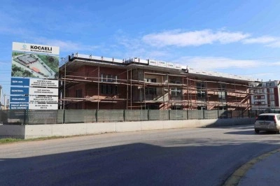 Kartepe’deki itfaiye binası inşaatında sona yaklaşılıyor