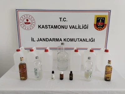 Kastamonu'da Jandarmadan Kaçak İçki Operasyonu