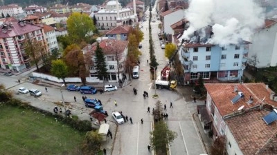 Kastamonu&rsquo;da korkutan bina yangını