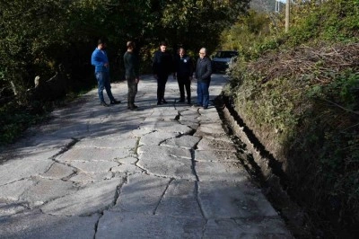 Kaymakamdan yol tahribatına m&uuml;dahale