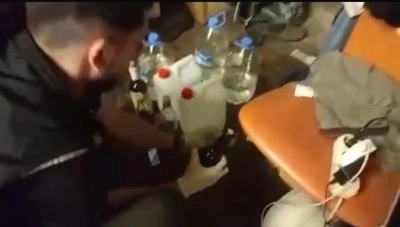 Sahte alkol üreten şahıs yakalandı