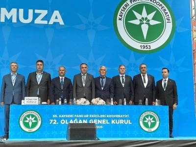 Kayseri Pancar Ekicileri Kooperatifi’nde Akay güven tazeledi