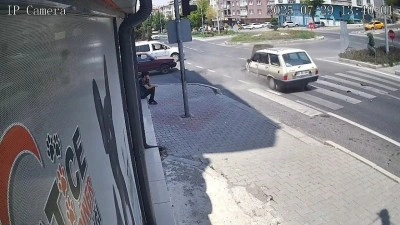 Kazayı işyerinde film gibi izlediler