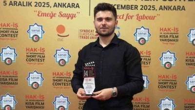KB&Uuml; &ouml;ğrencisi, HAK-İŞ Uluslararası Kısa Film Yarışması&rsquo;nda birinci oldu