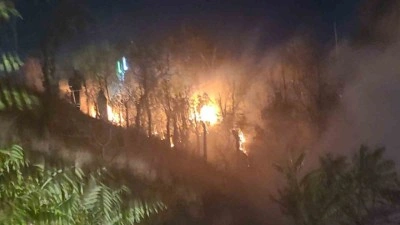 Kırıkkale’de ağaçlık alanda yangın