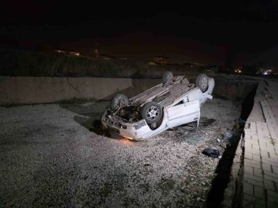 Kırıkkale&rsquo;de otomobil takla attı: 1 yaralı