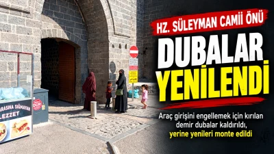 Kırılan dubalar yenilendi
