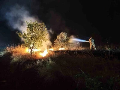 Kırsalda başlayan yangın ormana sı&ccedil;radı
