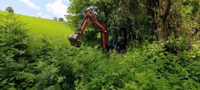 Kırsalda sulama kanalları temizleniyor