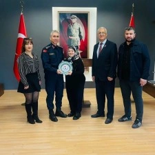 Komutan Vedat K&uuml;lt&uuml;r ile yeni yıl hedeflerini g&ouml;r&uuml;şt&uuml;ler