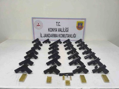 Konya’da jandarmadan silah kaçakçılarına operasyon