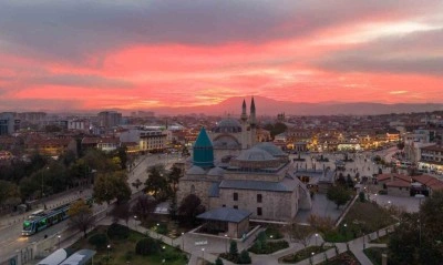 Konya&rsquo;da kartpostallık g&uuml;n batımı manzaraları