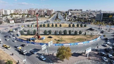 Konya&rsquo;da yeni tramvay hattı kapsamında Otogar Kavşağı&rsquo;nda d&uuml;zenleme &ccedil;alışması başladı