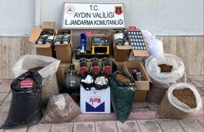 Köşk’te 1 milyon TL’lik kaçak sigara baskını