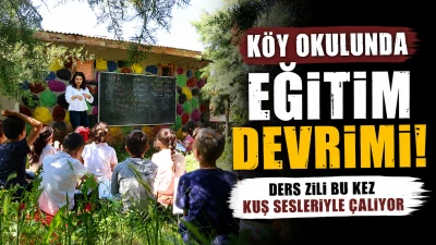 K&ouml;y Okulunda Eğitim Devrimi! Ders Zili Bu Kez Kuş Sesleriyle &Ccedil;alıyor