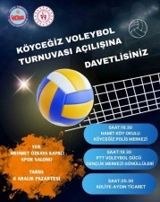 K&ouml;yceğiz&rsquo;de &ouml;d&uuml;ll&uuml; Voleybol Turnuvası d&uuml;zenlendi