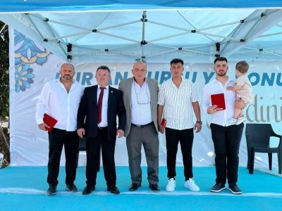 Kur’an kursunu bitiren öğrencilere bisiklet hediyesi