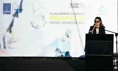 Kuşadası&rsquo;nda mermer bloklar adalet temasıyla yontuldu