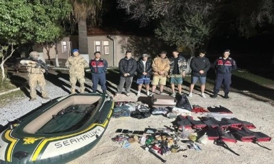 Kuşadası&rsquo;nda yasa dışı ge&ccedil;iş hazırlığındaki 5 d&uuml;zensiz g&ouml;&ccedil;men yakalandı