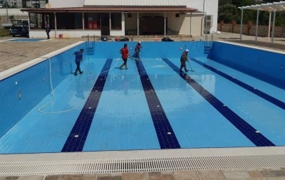 Kuyucak’ta yüzme havuzları yaz sezonuna hazırlanıyor