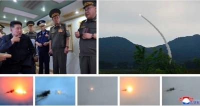 Kuzey Kore yeni füzelerini test etti