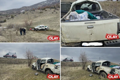 Lice&rsquo;de Trafik Kazası: Ara&ccedil; Şarampole Yuvarlandı, 8 Yaralı