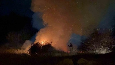 Lüleburgaz’da otluk alanda yangın